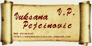 Vuksana Pejčinović vizit kartica